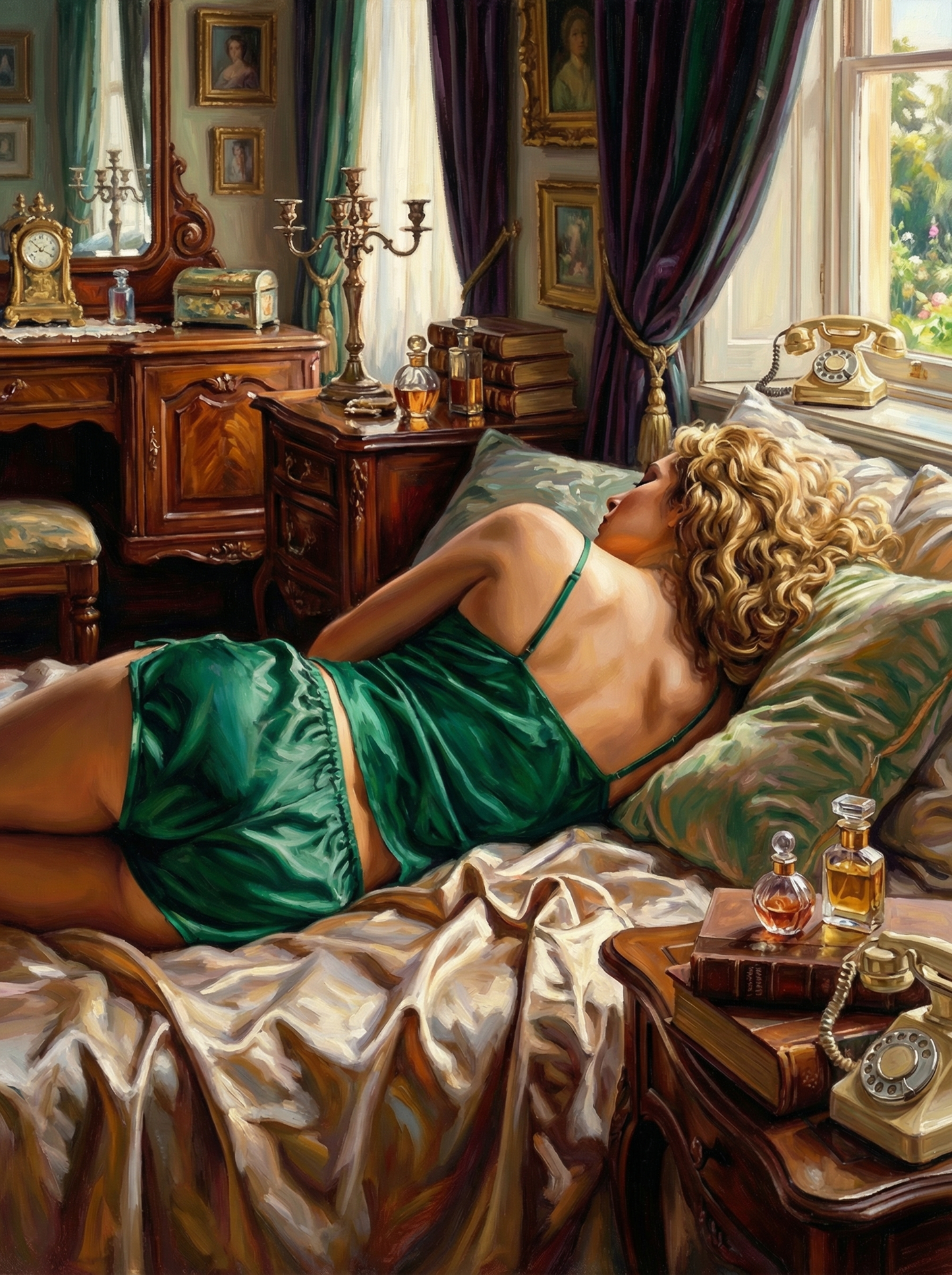 Artistic Bedroom Light (100 Color Diamond Painting) Diamond Painting kit