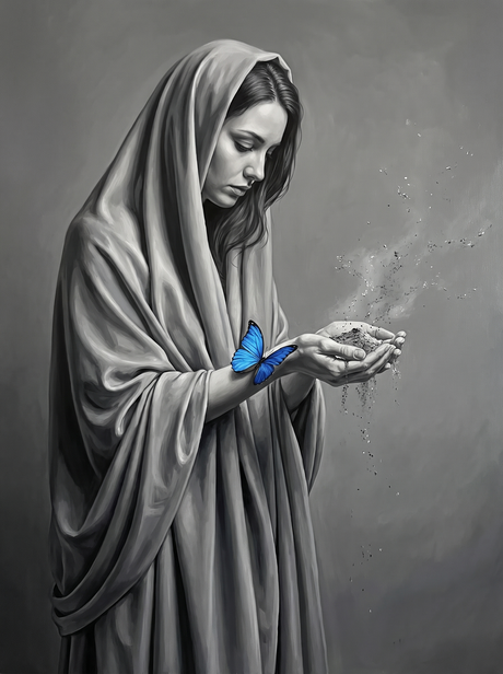 From Ash, a Blue Wing