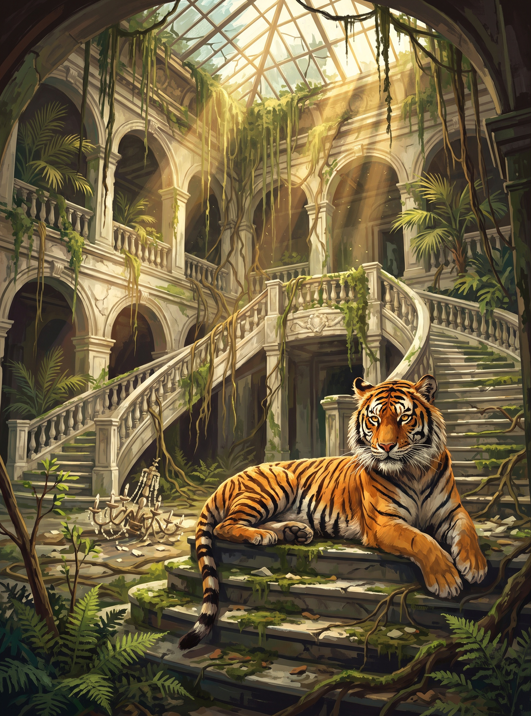 Atrium Staircase Tiger