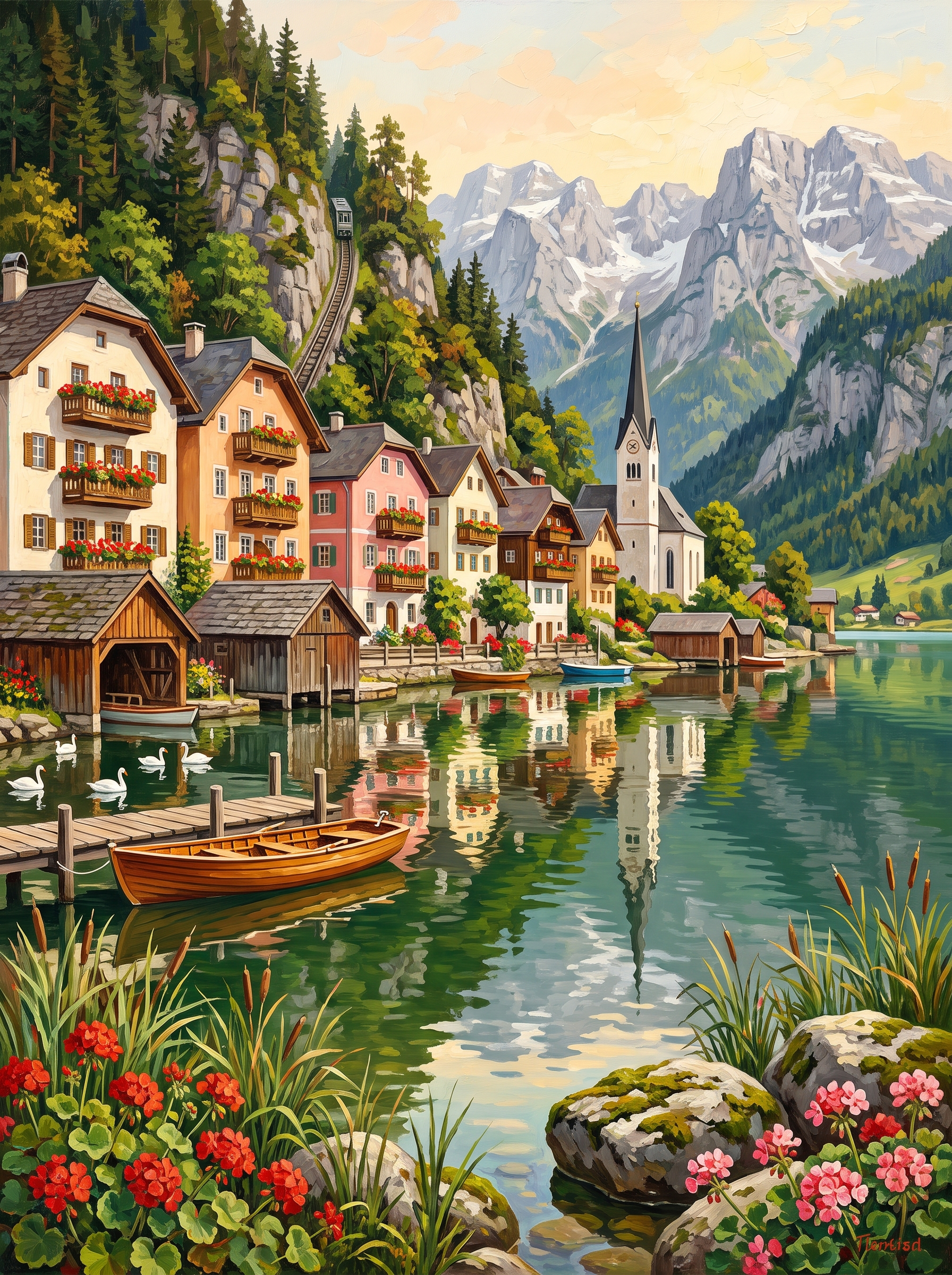 Austrian Lake Village