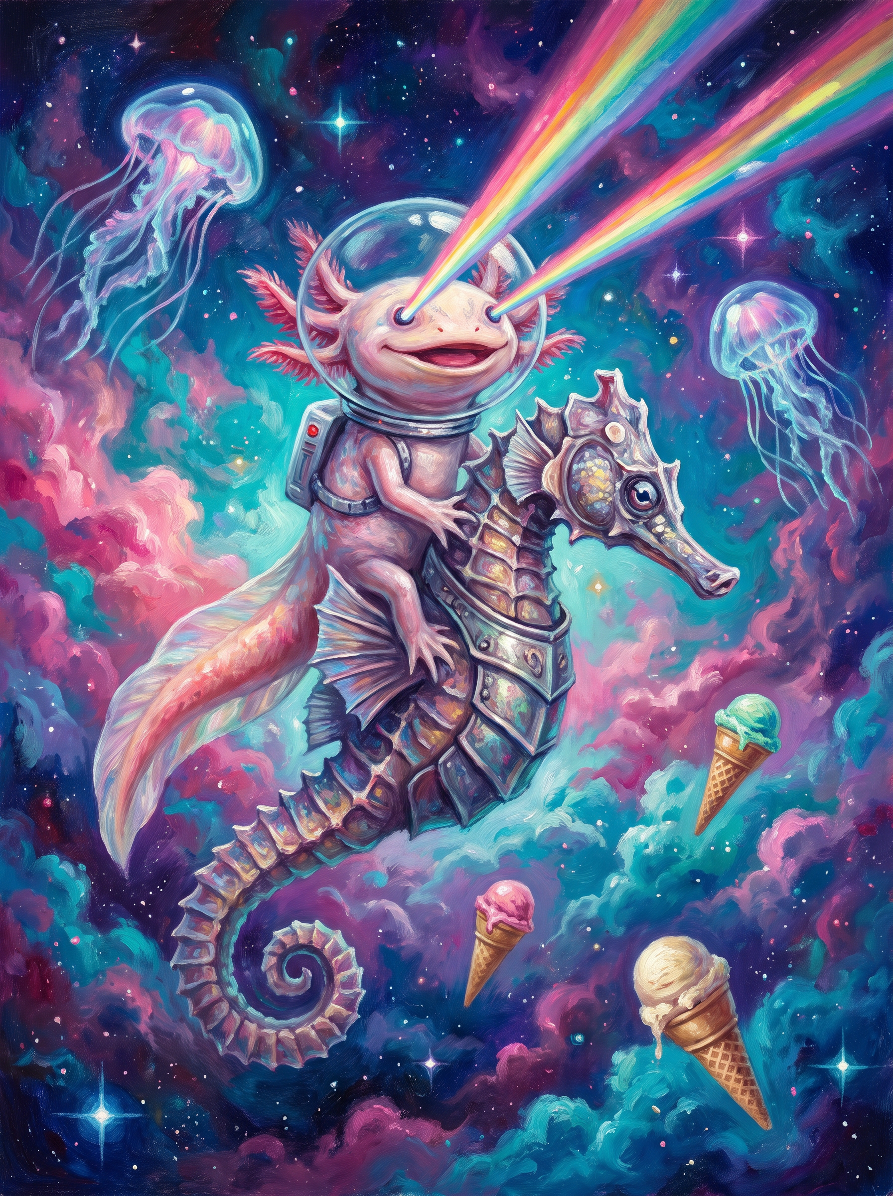 Axolotl Seahorse