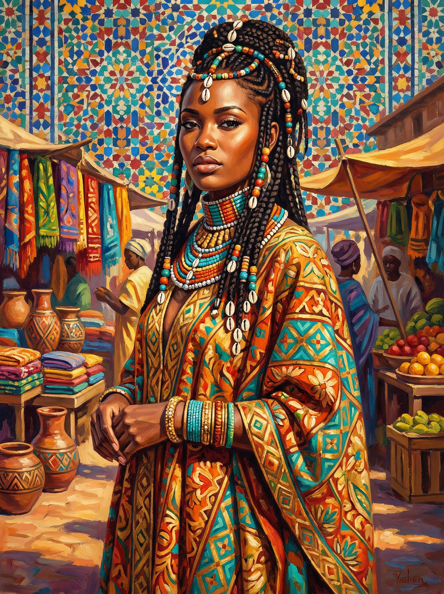 Moroccan Market Muse (Diamond Painting) Diamond Painting kit
