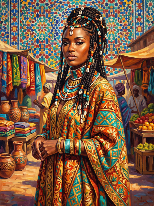 Moroccan Market Muse (Diamond Painting) Diamond Painting kit