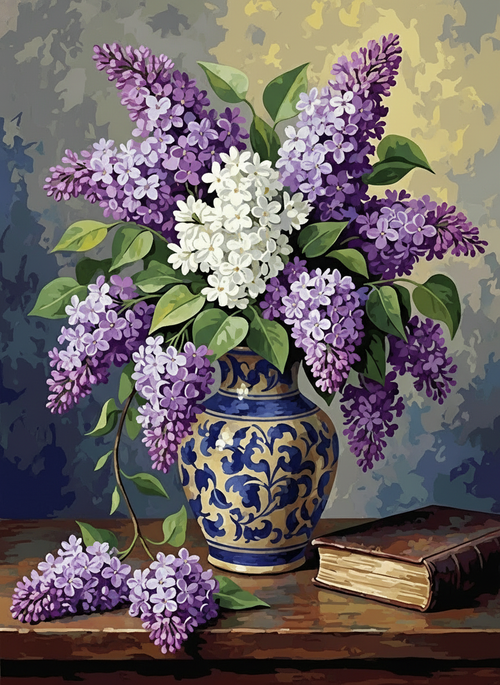 Lilac Reverie (Board Canvas)