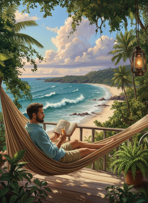 The Reader’s Escape (Board Canvas)