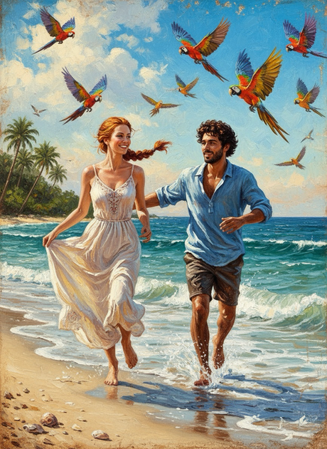 Waves of Love (100 Color Diamond Painting) Diamond Painting kit