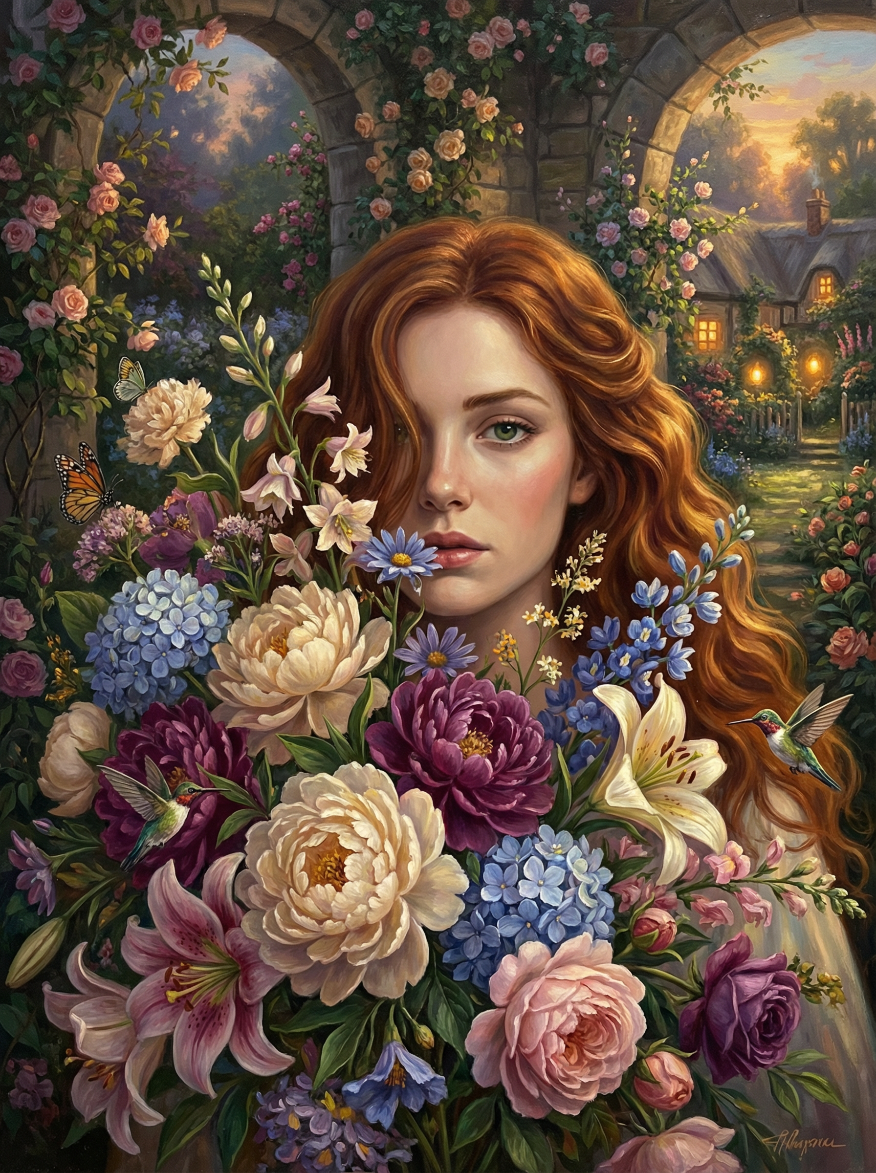 Enchanted Bloom Maiden (Diamond Painting) Diamond Painting kit