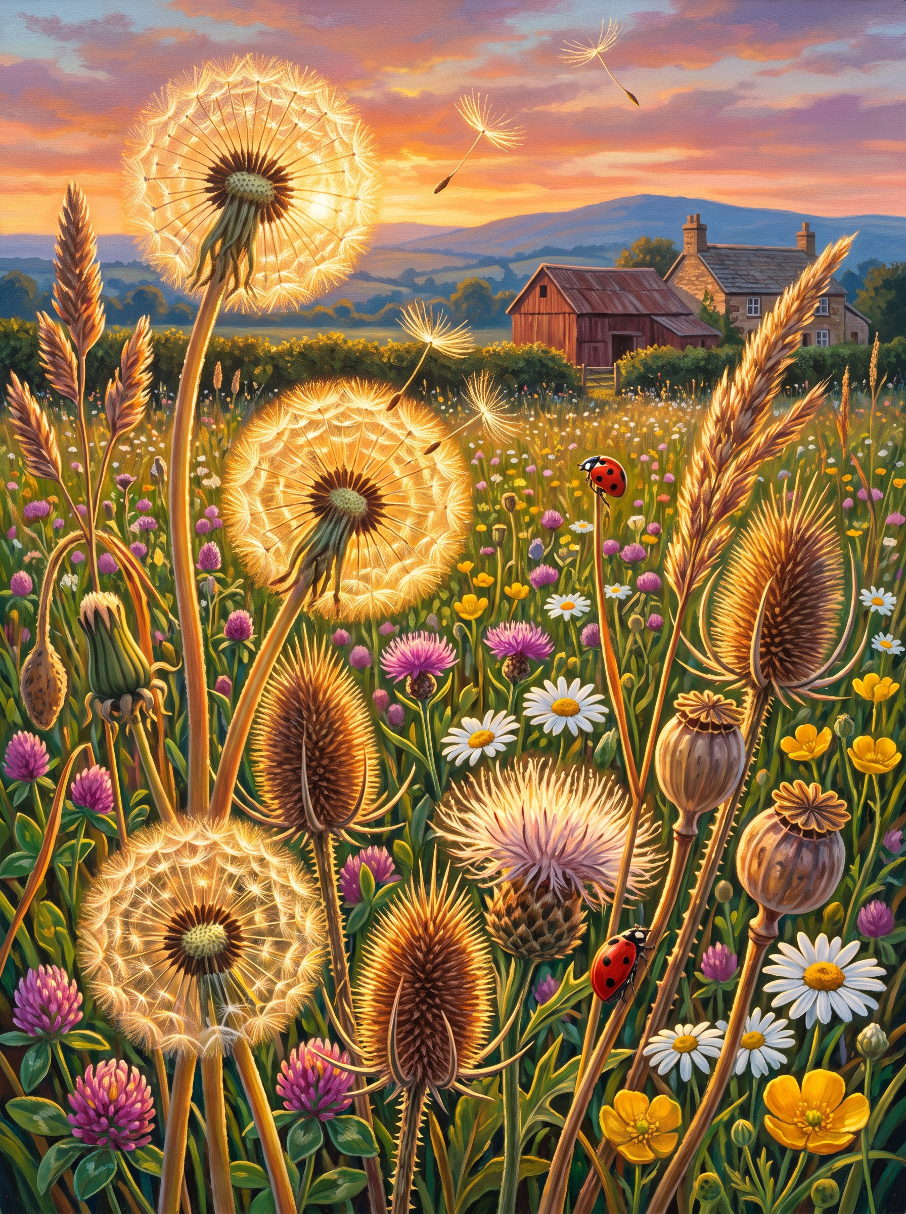 Backlit Seed Heads