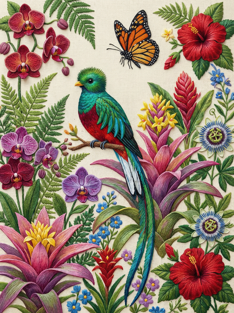 Quetzal Garden Harmony (Diamond Painting) Diamond Painting kit