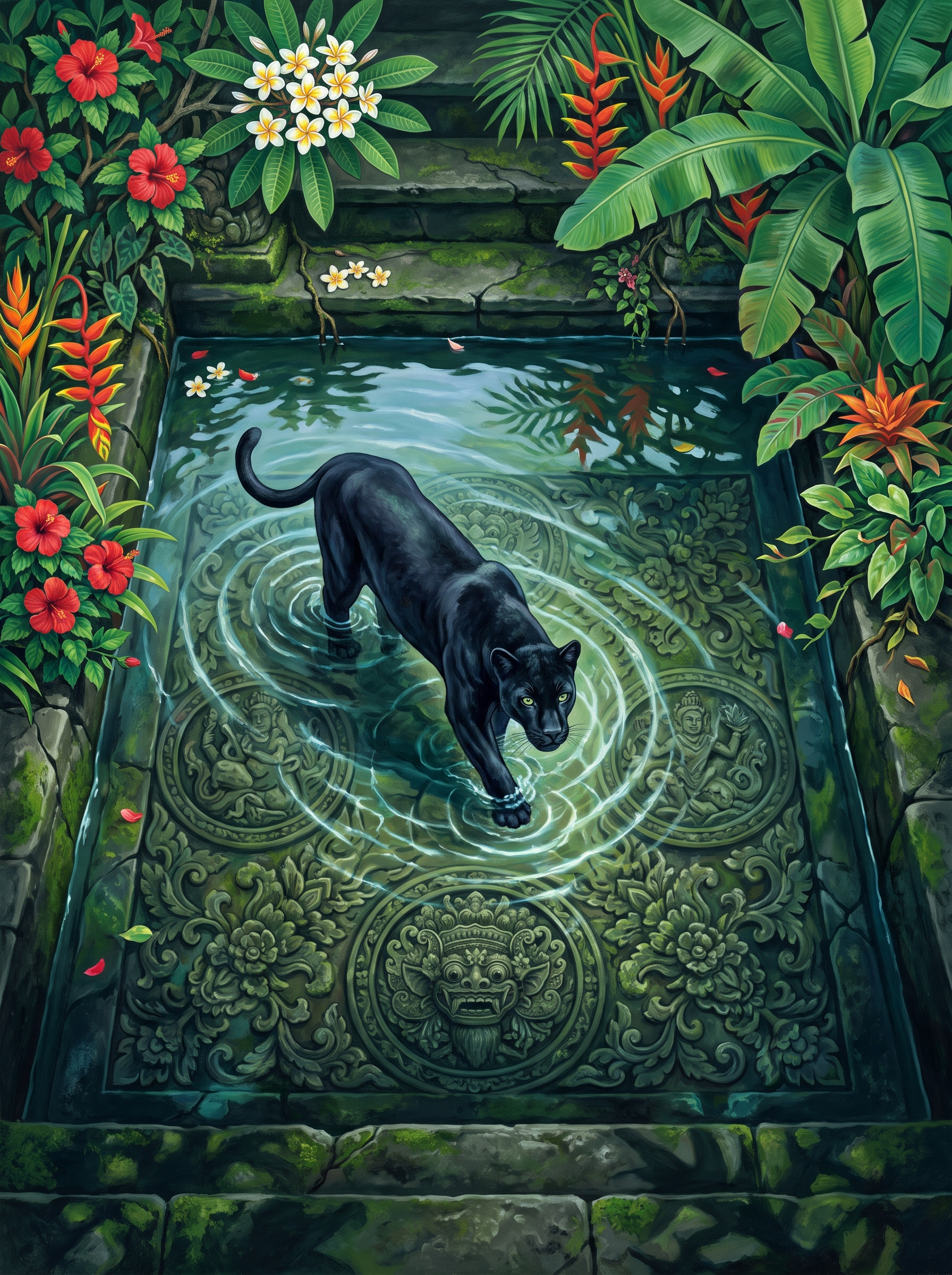 Balinese Temple Panther