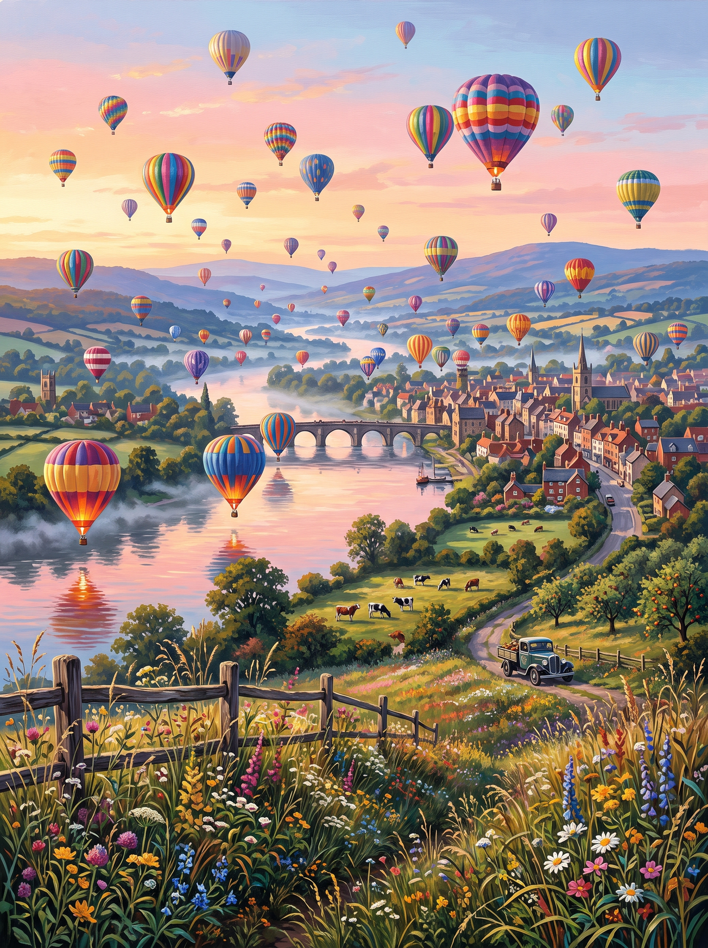 Balloons at Sunrise