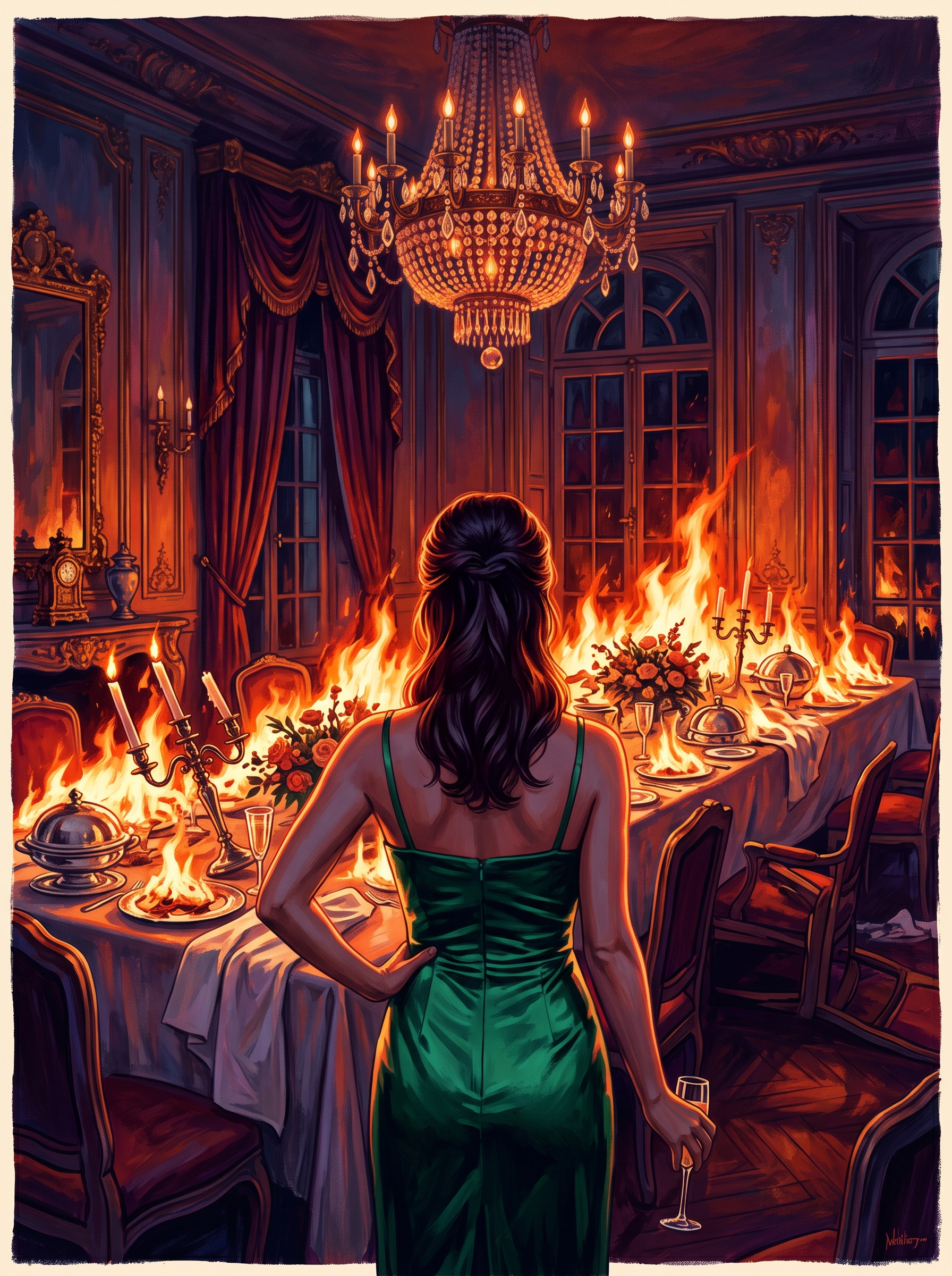 Banquet Table Blaze