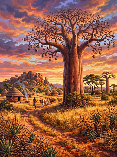 Baobab Sunset