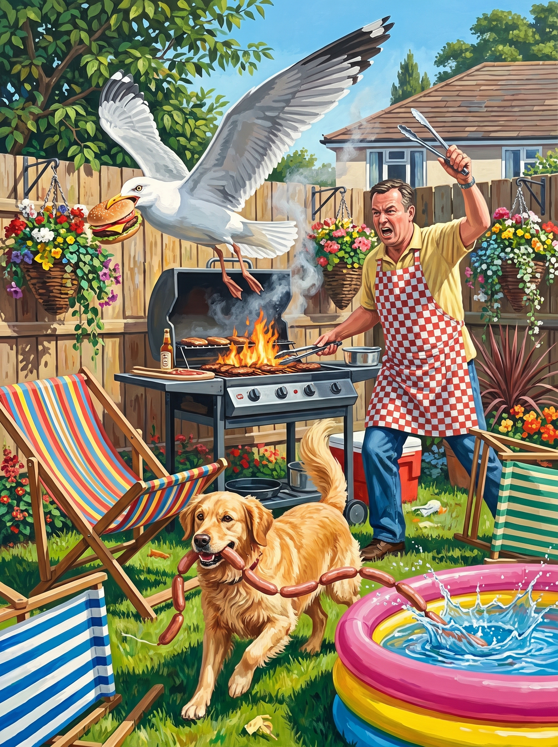 Barbecue Seagull Heist