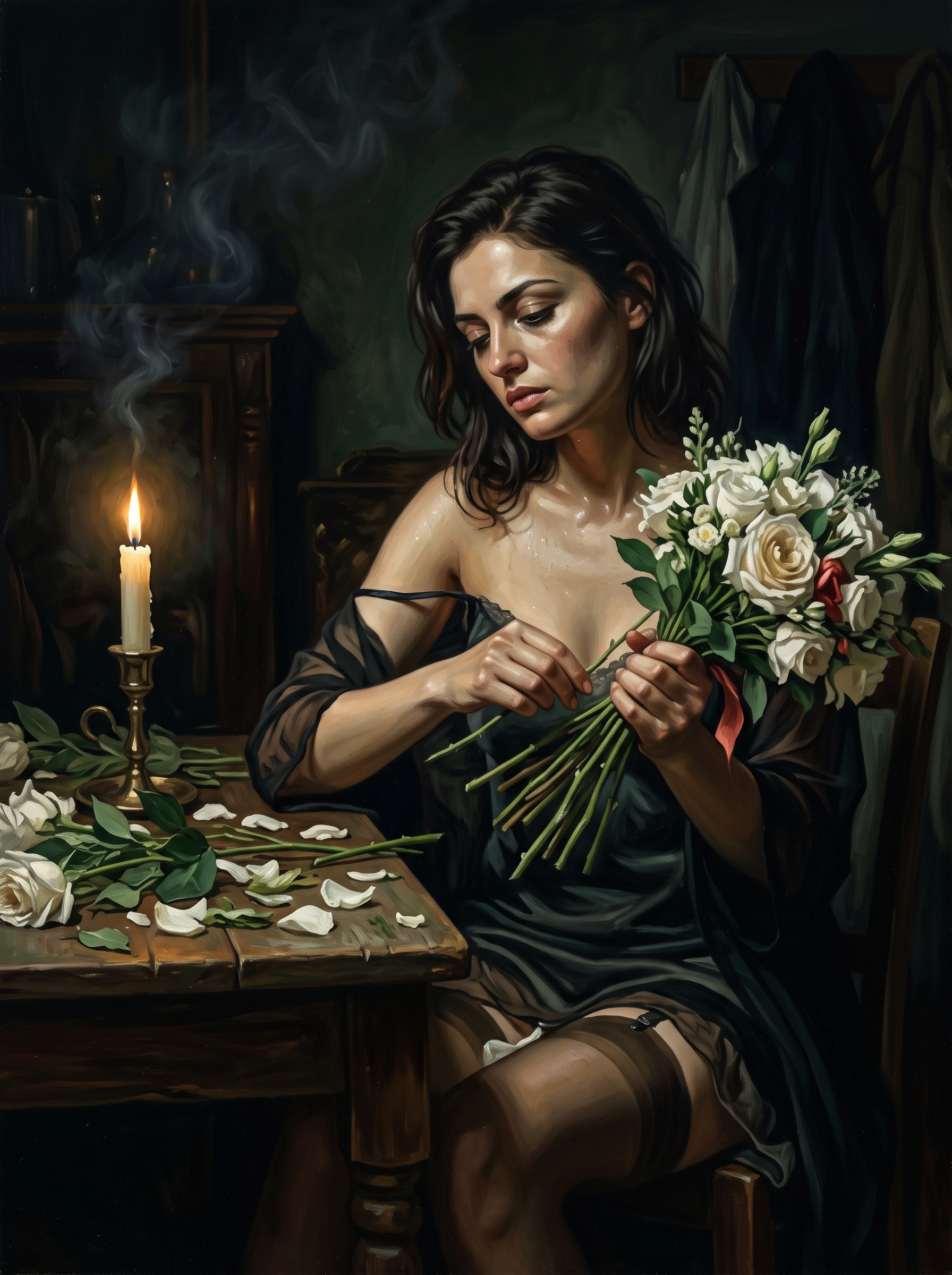 Bare Stems by Candlelight