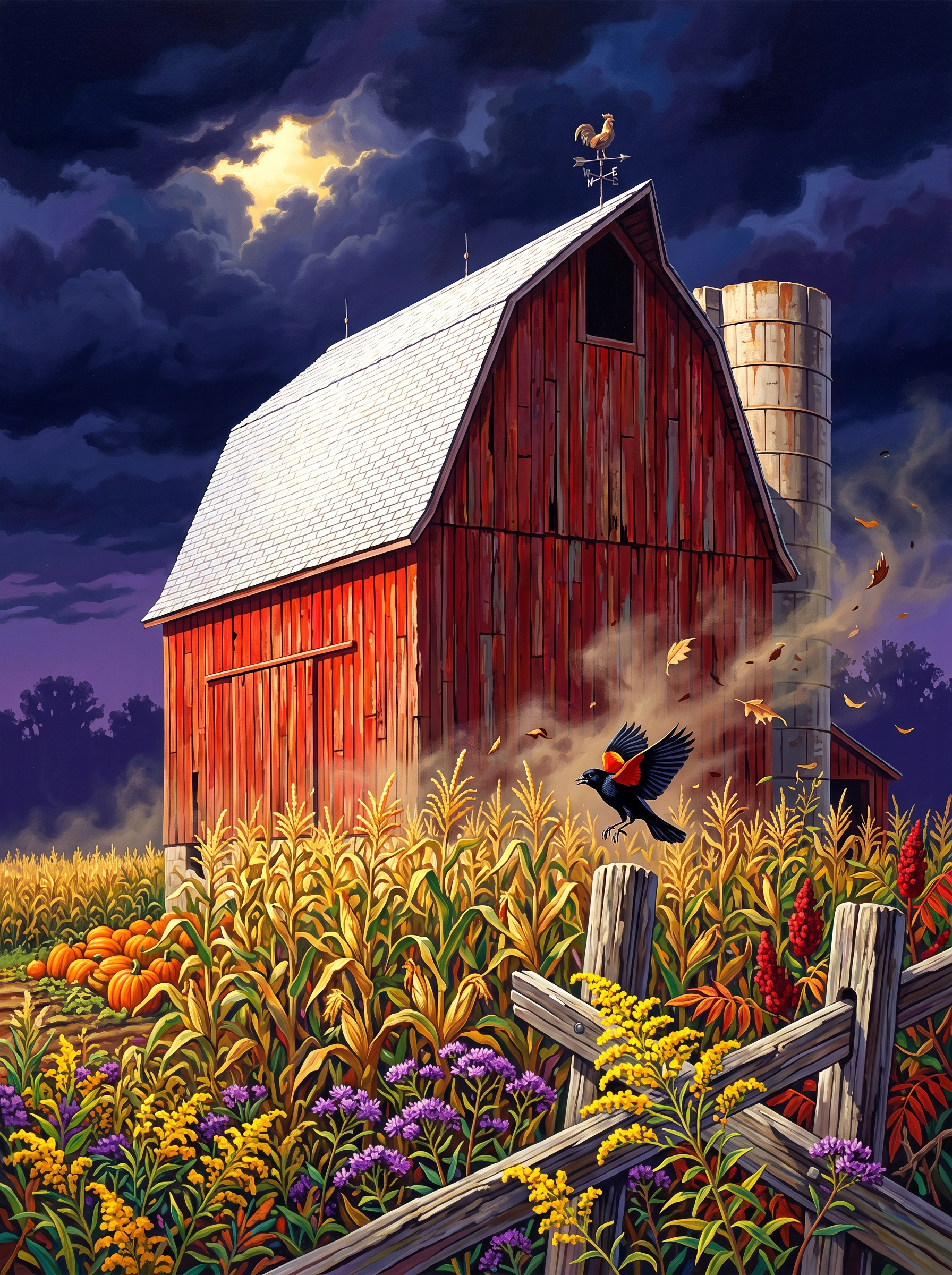 Barn Before the Storm