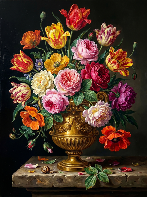 Baroque Dutch Bouquet (Diamond Painting)