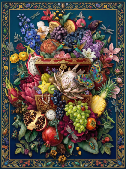 Baroque Fruit Flower Abundance — Paintly art kit