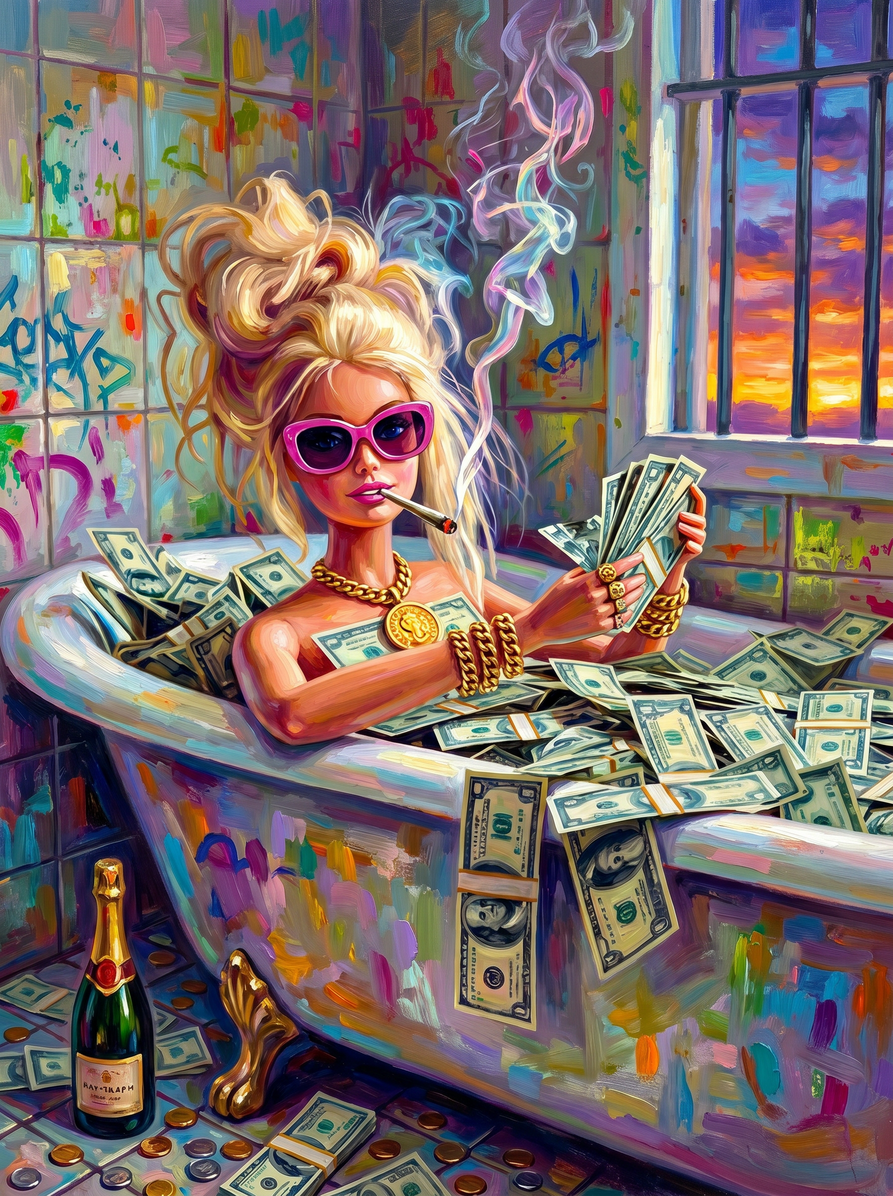 Dollar Dollar Billz (100 Color Diamond Painting)