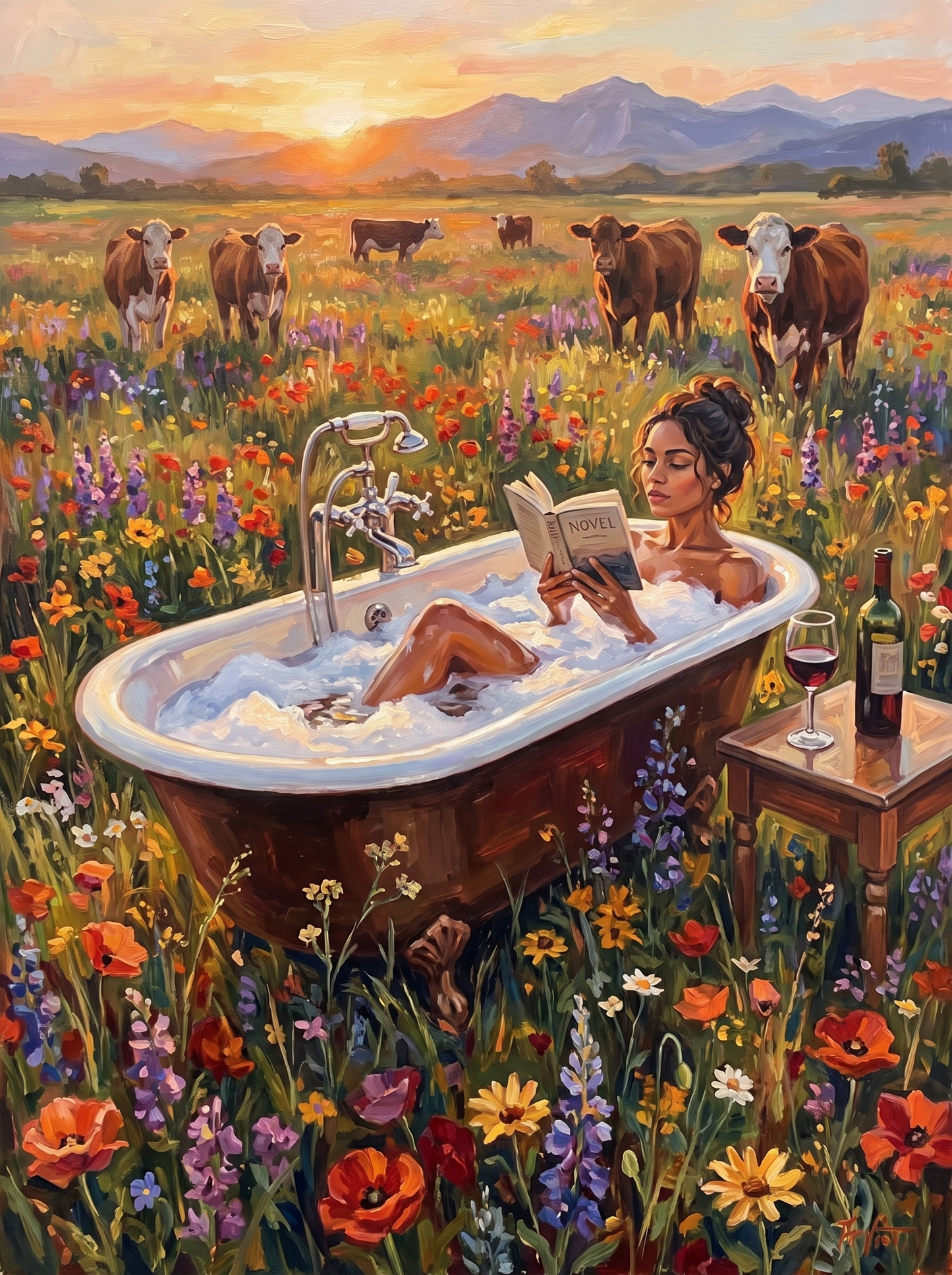 Soaking in the Meadow