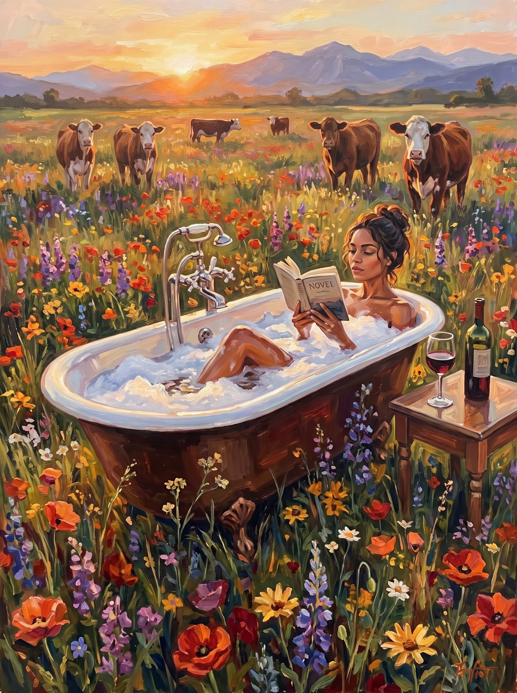 Soaking in the Meadow