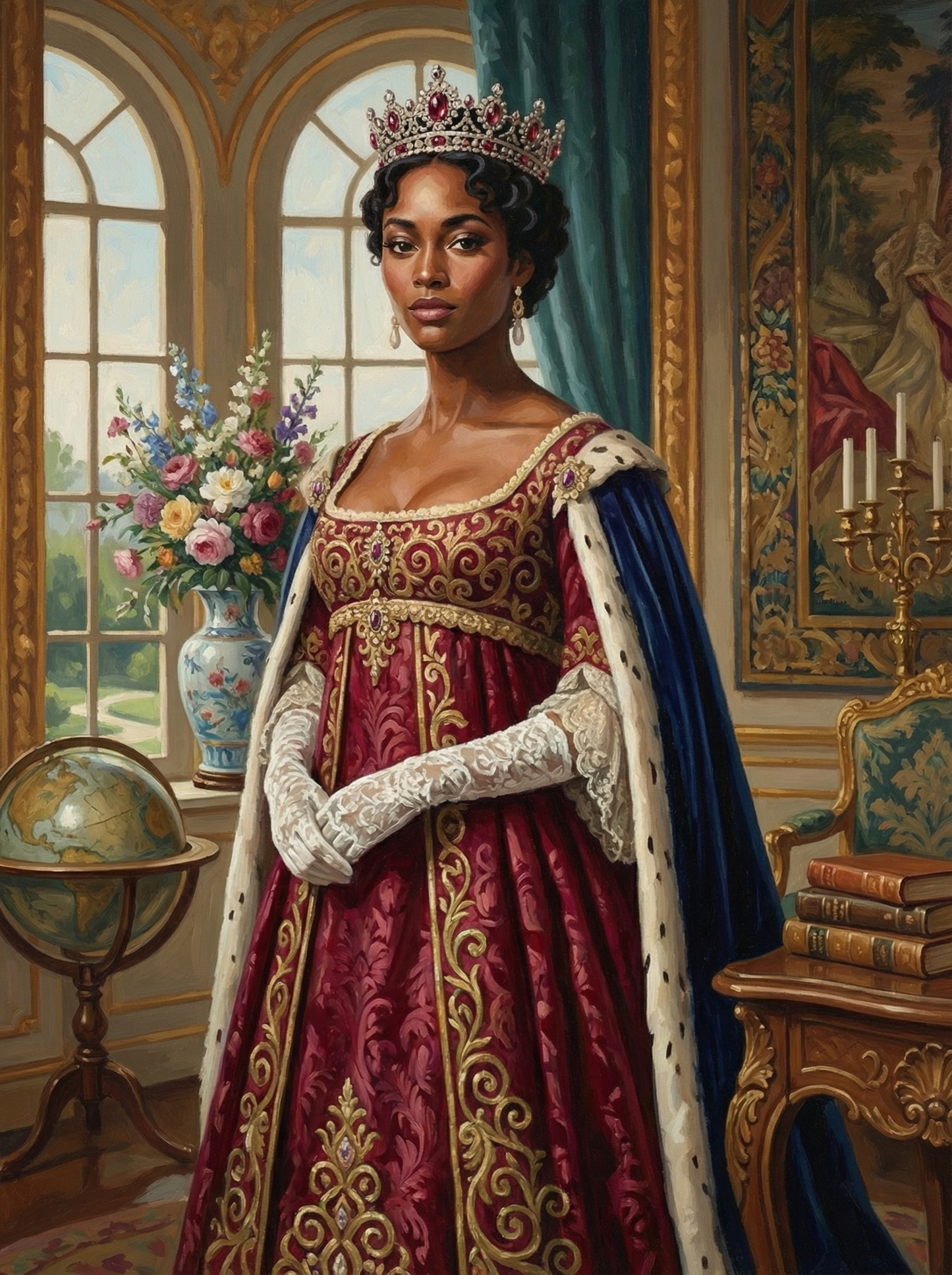 Red Regal Majesty (Board Canvas)