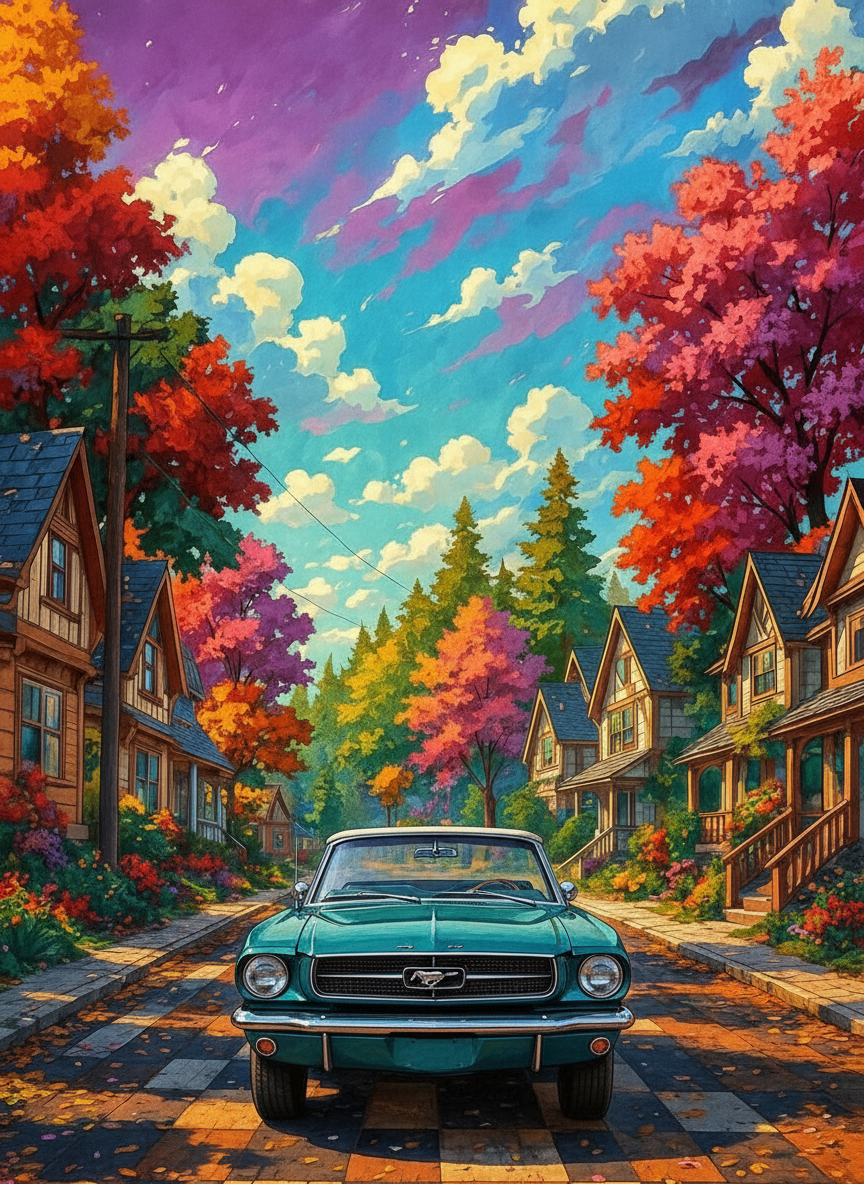 Vintage Mustang Street
