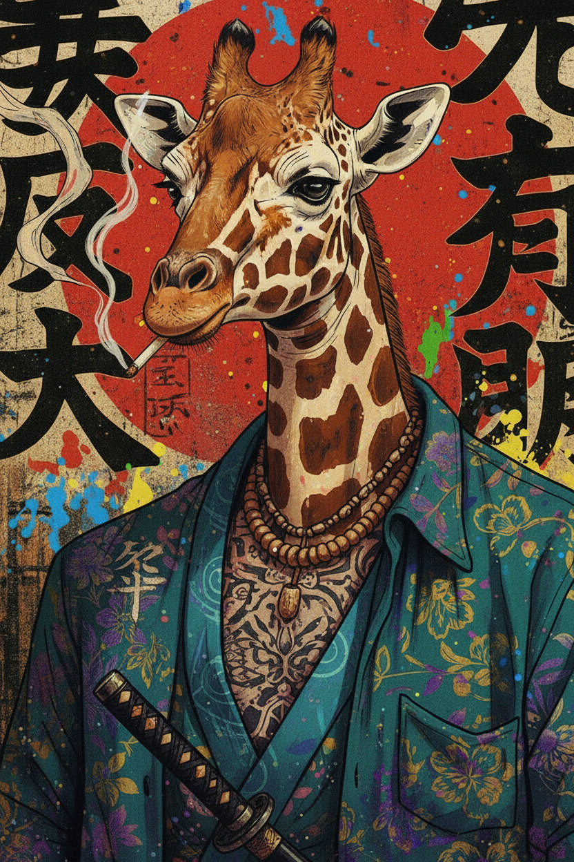 Street Ronin Giraffe (Board Canvas)