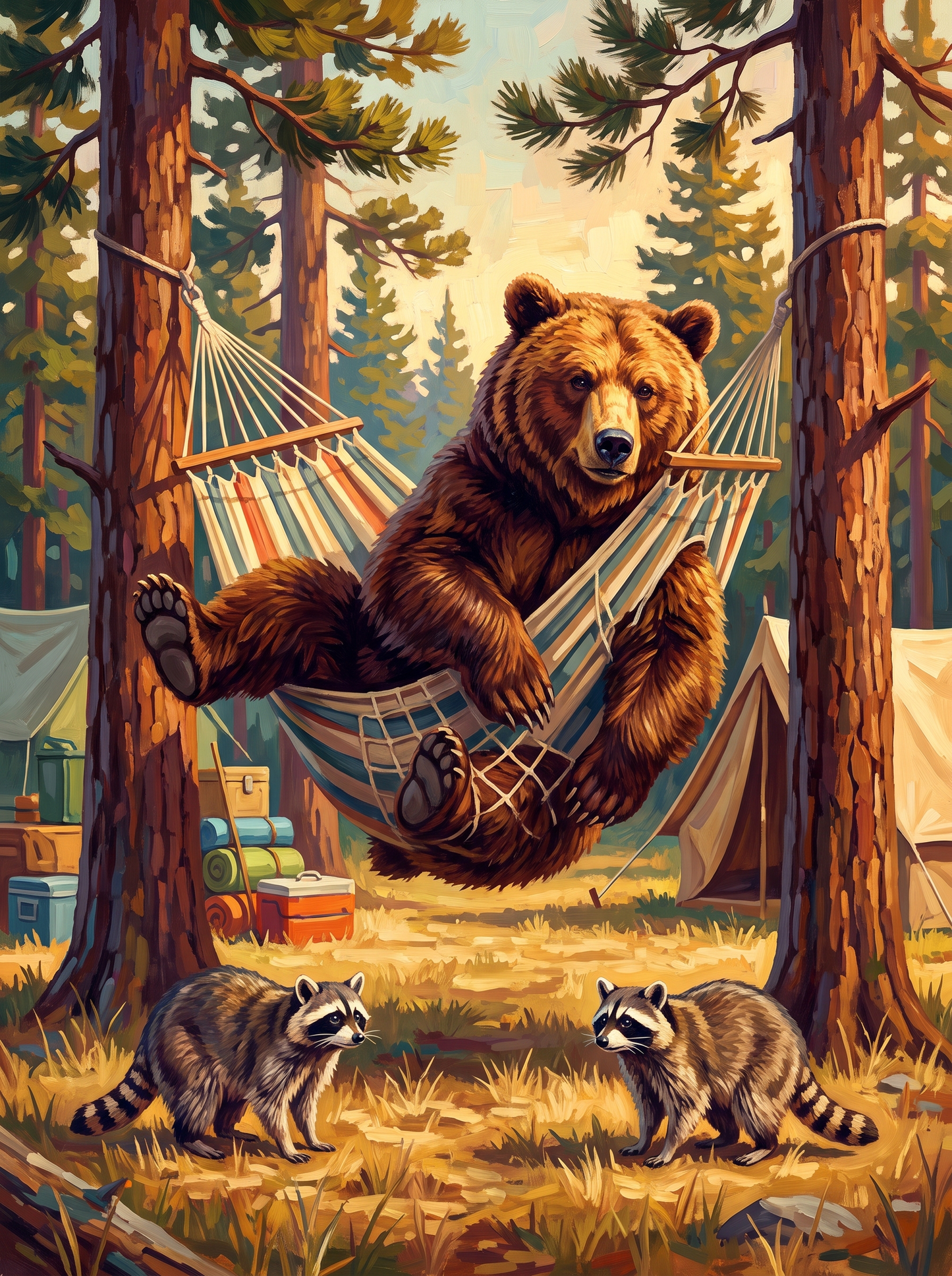 Bear in a Hammock
