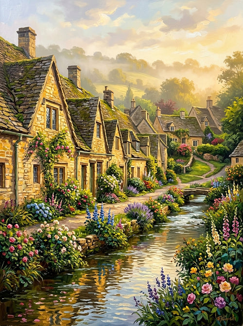 Bibury Arlington Row (150 Color Diamond Painting)