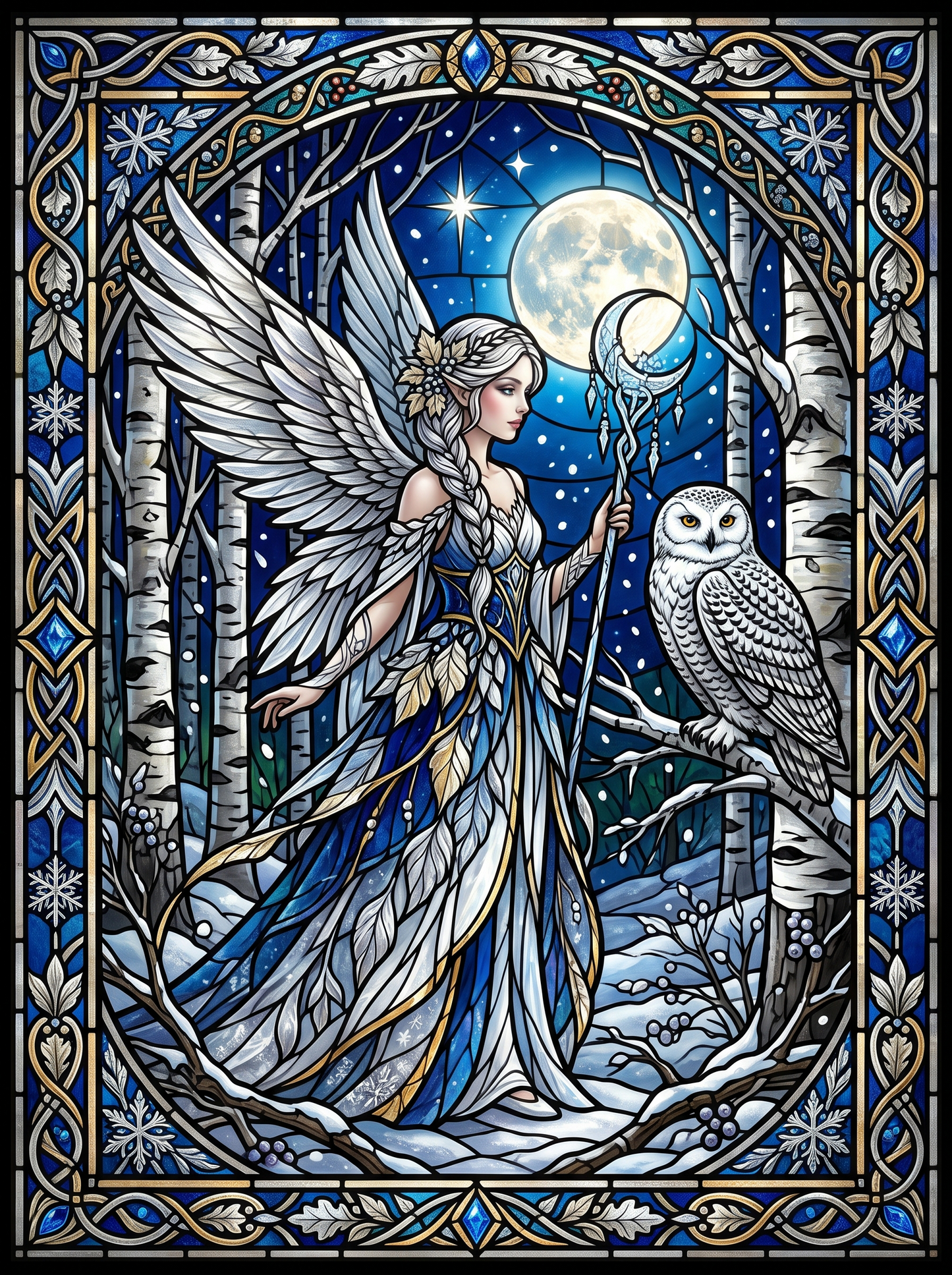 Birch Forest Owl Fairy