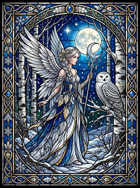 Birch Forest Owl Fairy