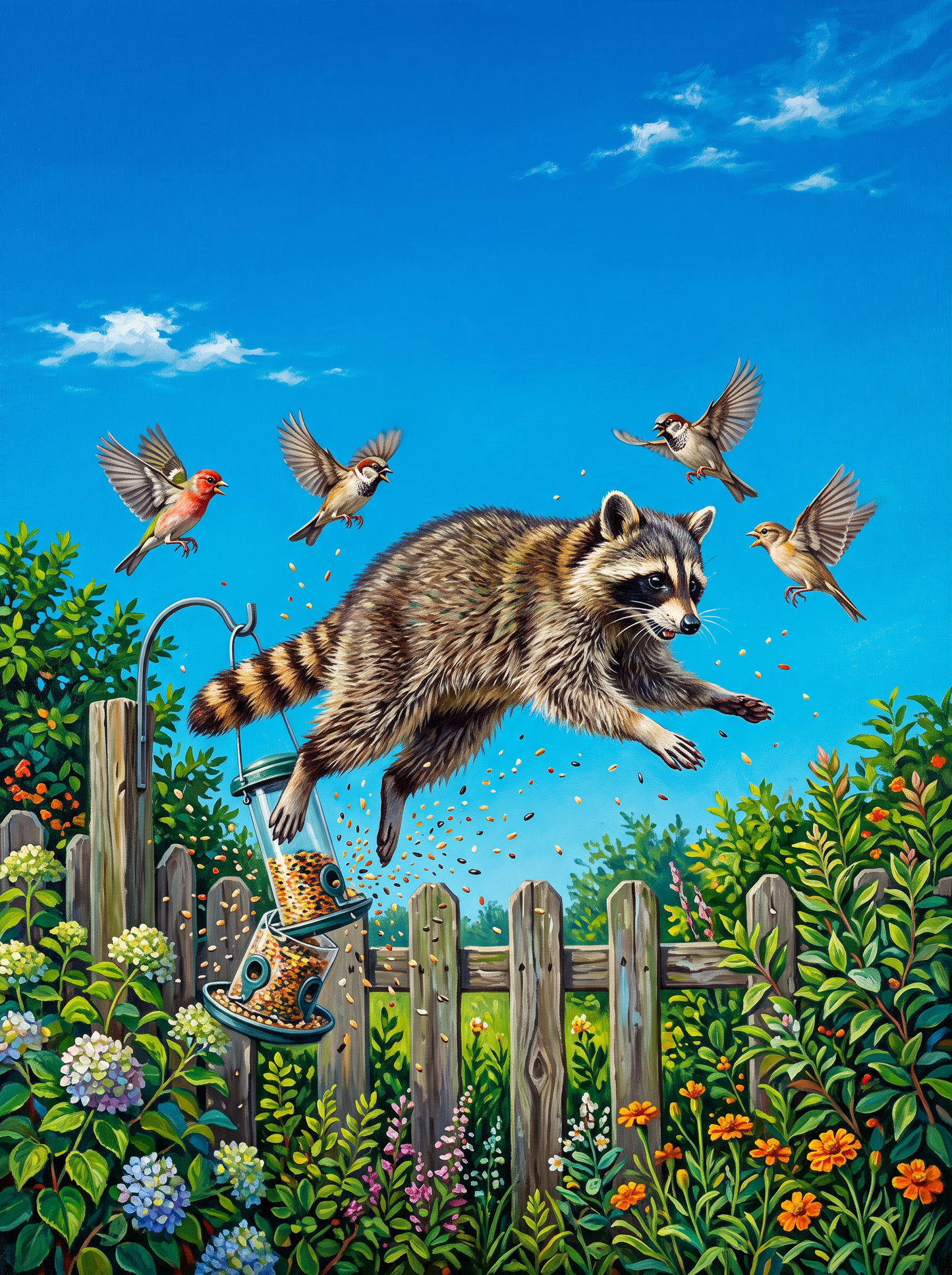 Bird Feeder Raccoon