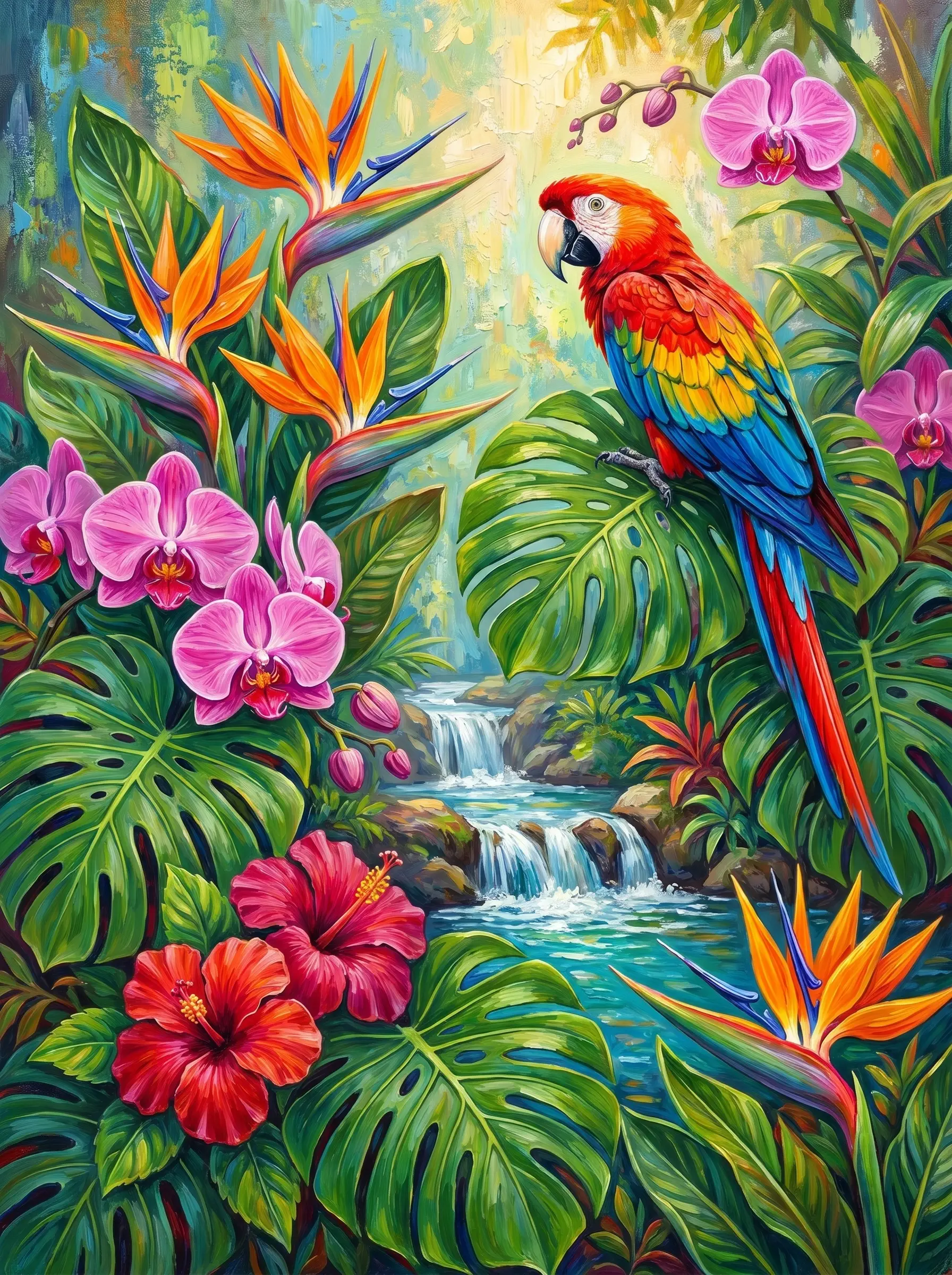 Bird of Paradise Parrot (Diamond Painting)