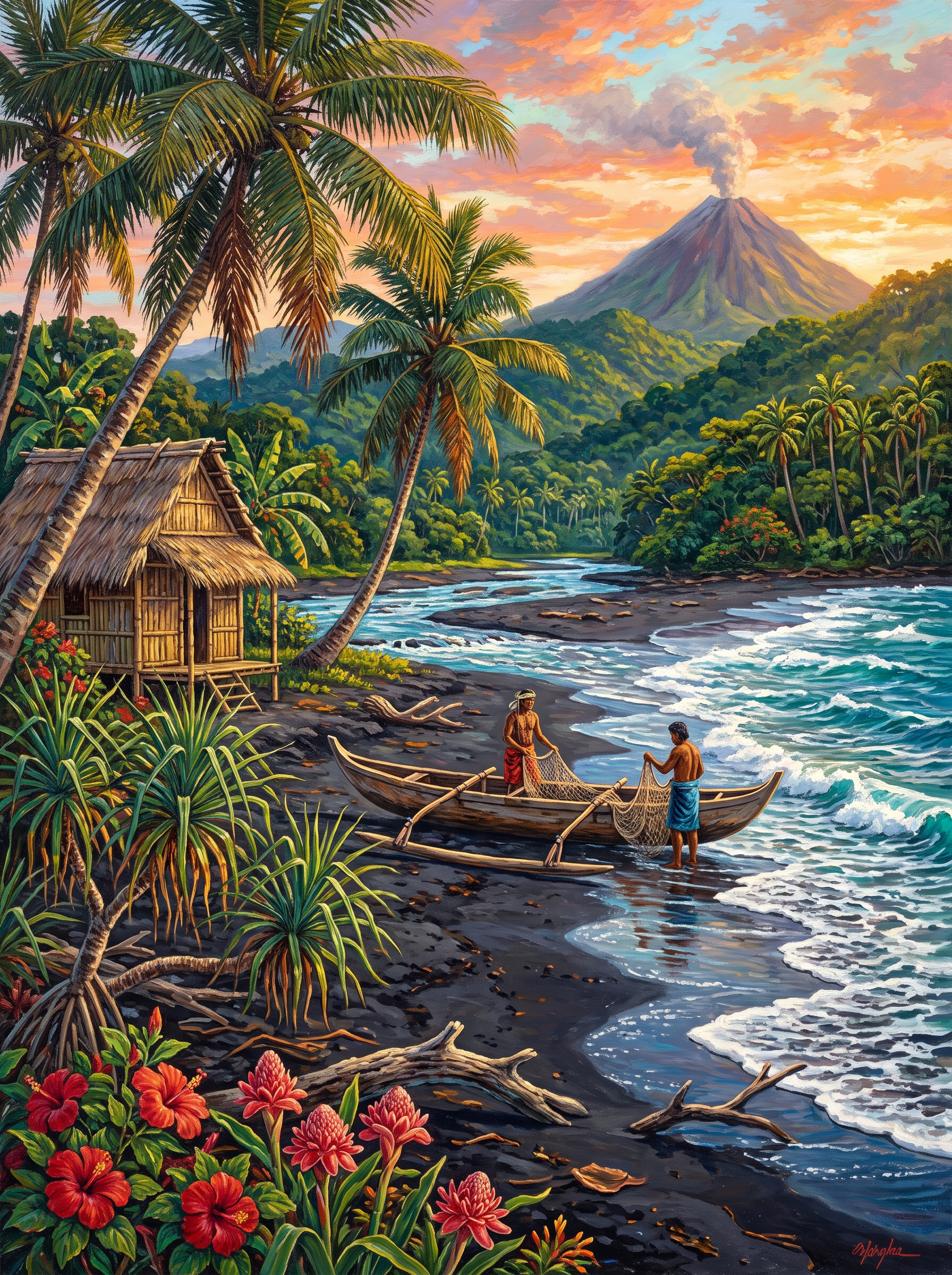 Black Sand River Mouth