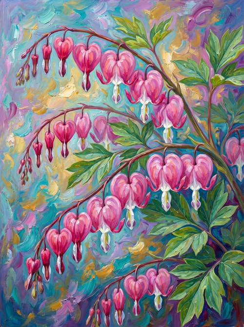 Bleeding Hearts Bright (Diamond Painting)