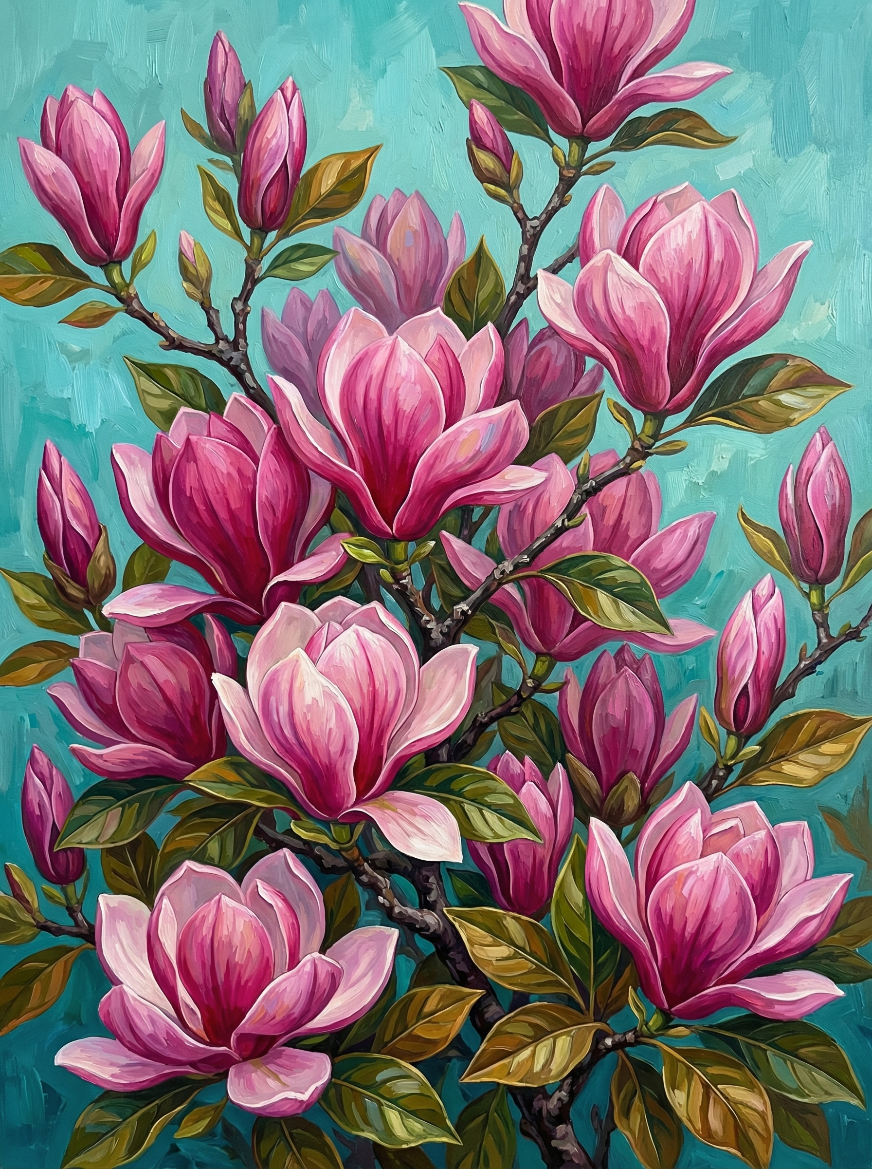Blooming Magnolia Garden (Diamond Painting) Diamond Painting kit