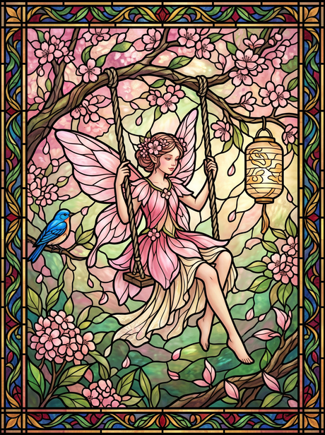 Blossom Branch Fairy II (150 Color Diamond Painting)