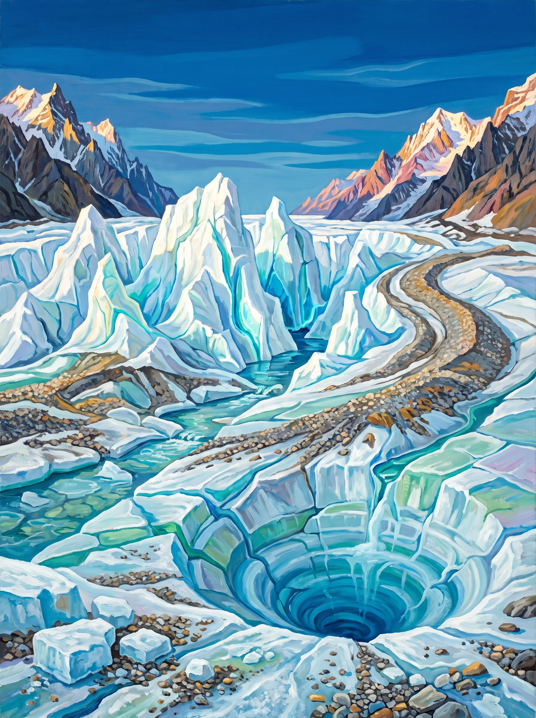 Blue Crevasses