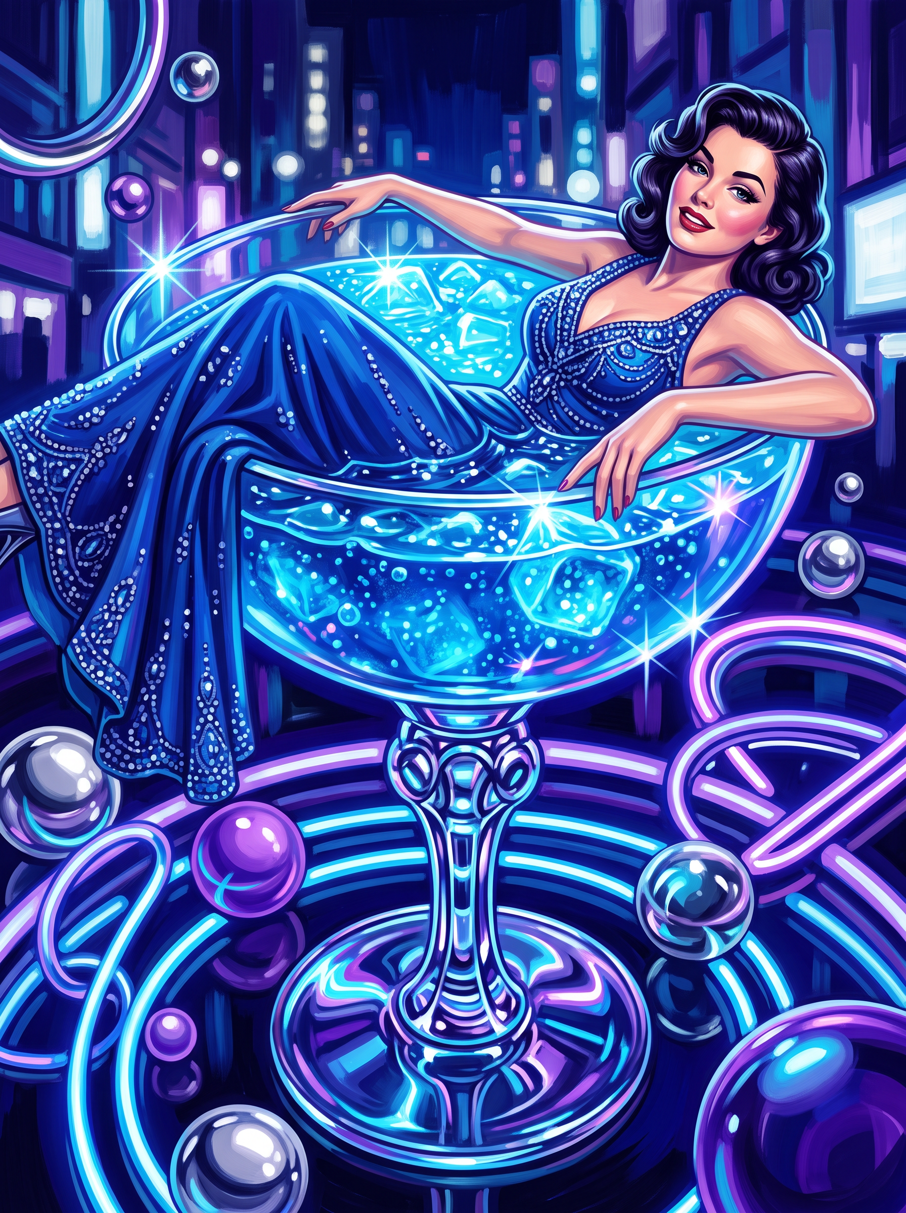Blue Curacao Glamour