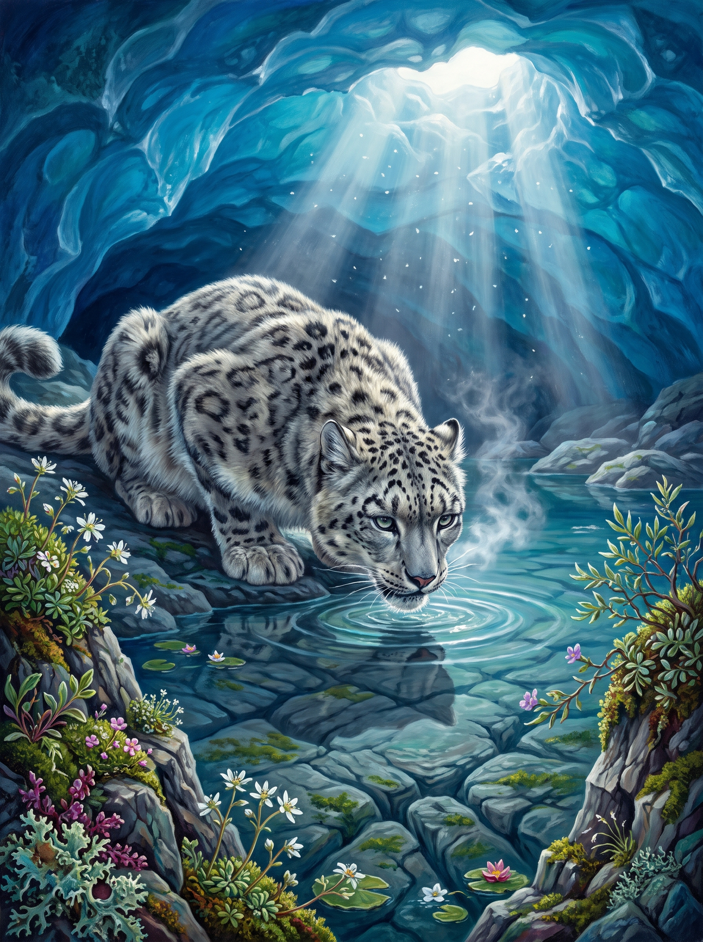 Blue Ice Cave Leopard