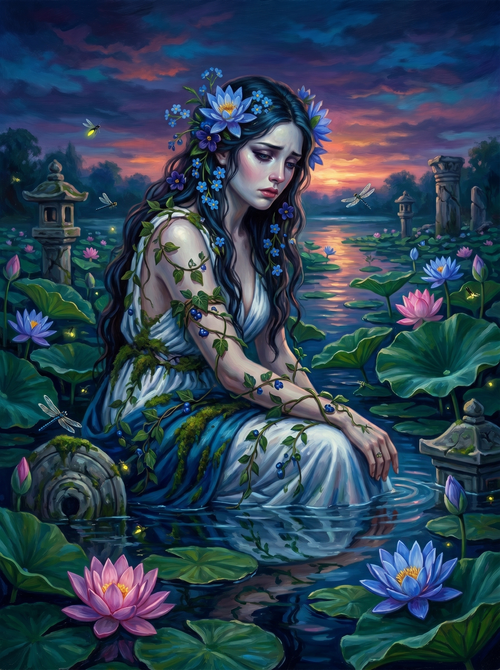 Blue Lotus Night Maiden (80 Colors)