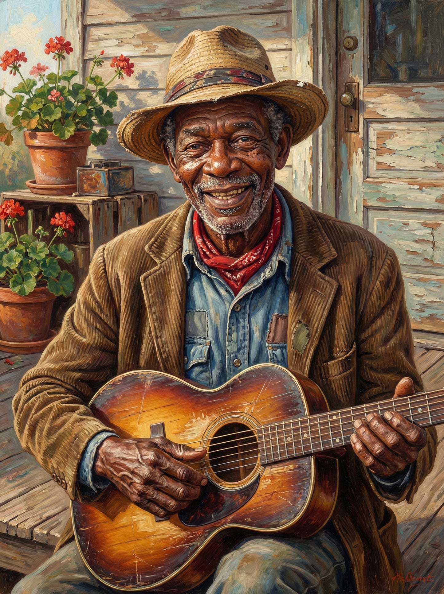 Blues Musician Vintage (Diamond Painting) Diamond Painting kit