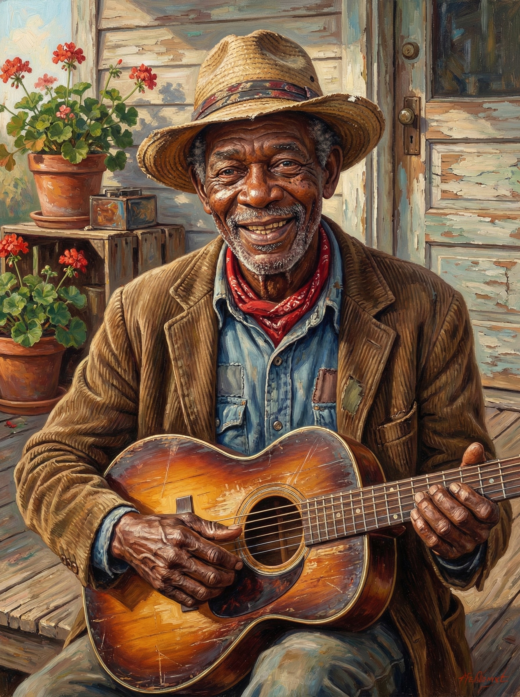 Blues Musician Vintage (Diamond Painting) Diamond Painting kit