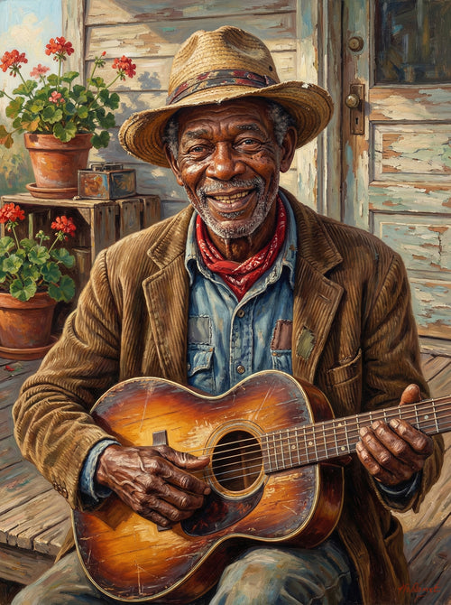 Blues Musician Vintage (Diamond Painting) Diamond Painting kit