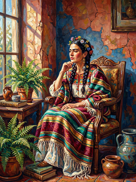 Bohemian Contemplation (100 Color Diamond Painting) Diamond Painting kit