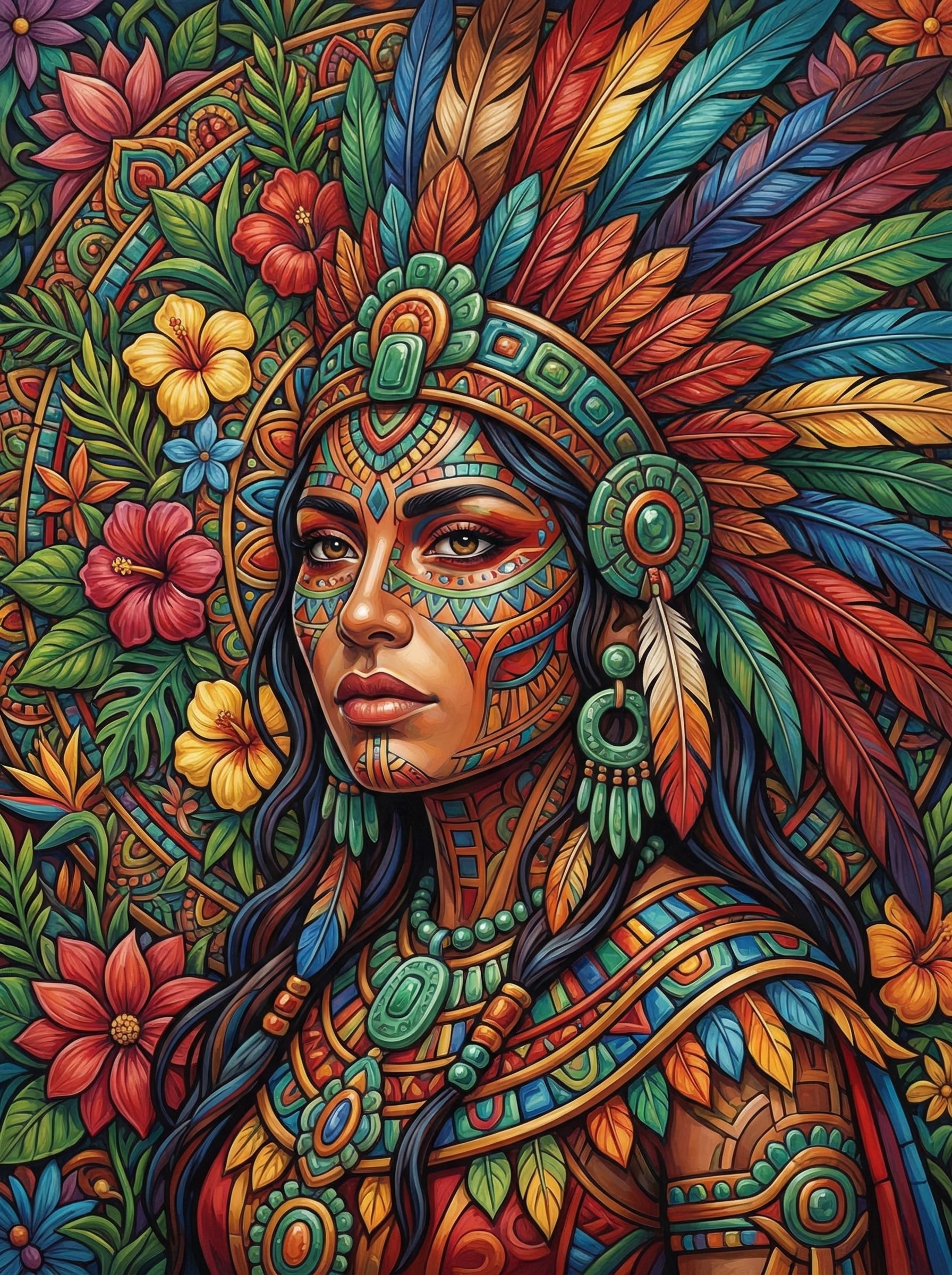 Bohemian Warrior Spirit (100 Color Diamond Painting) Diamond Painting kit