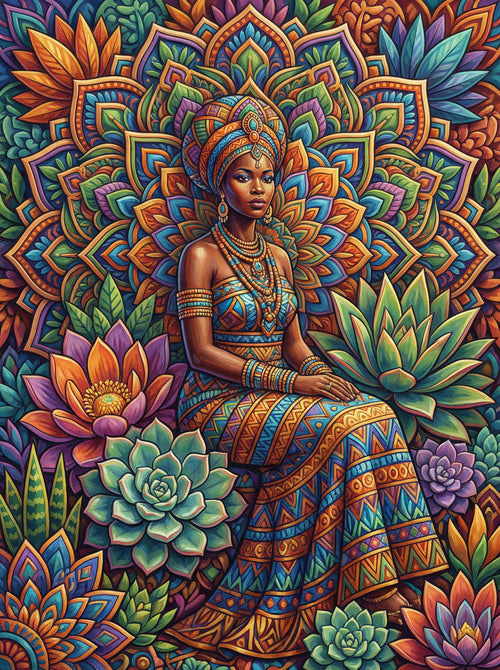 Mandala Goddess Serenity (100 Color Diamond Painting)