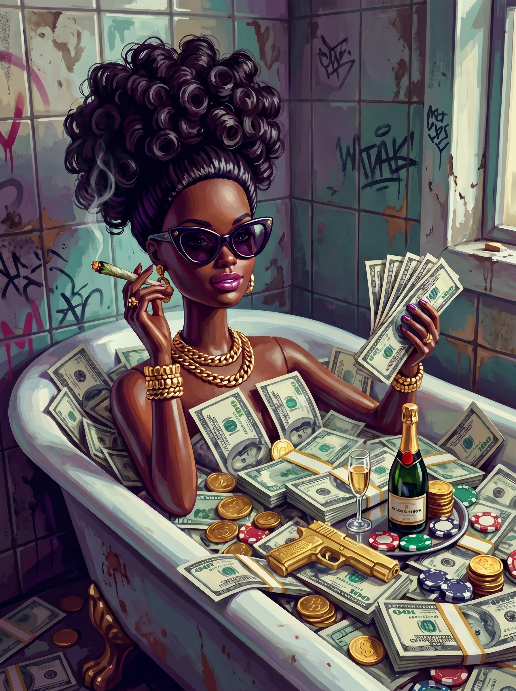 My Life if Taxes Didn't Exist (100 Color Diamond Painting)