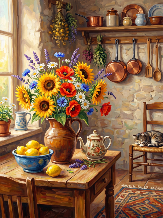 Bouquet Kitchen Lemons (Diamond Painting) Diamond Painting kit
